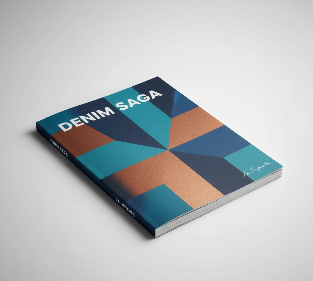 Catalogo con encuadernación cosida tapa blanda